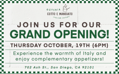 Osteria Cotto e Mangiato’s Grand Opening Celebration