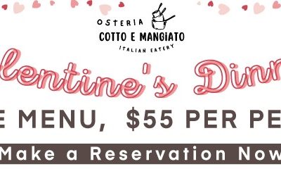 Announcing Our Special Valentine’s Day Menu!